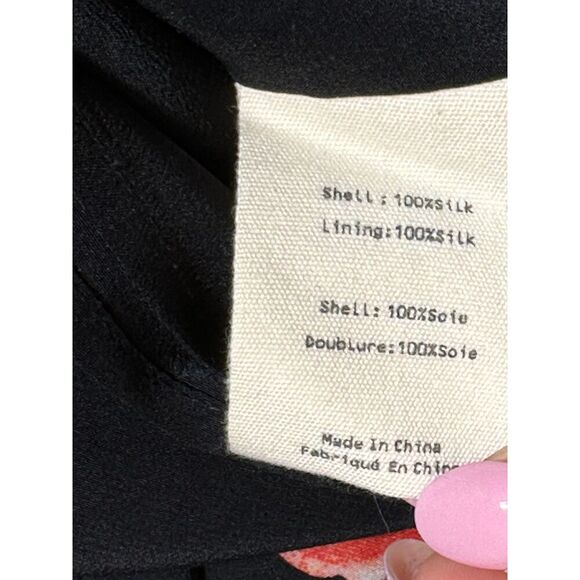 L'AGENCE 100% Silk Jane Lip Print Tank Top Size Small - Picture 6 of 6